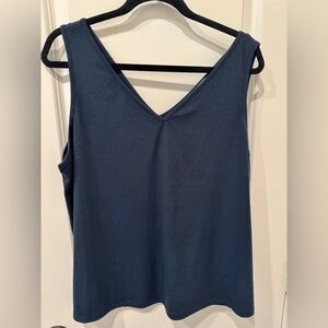CARLY JEAN LOS ANGELES CJLA NAVY RIBBED TANK
